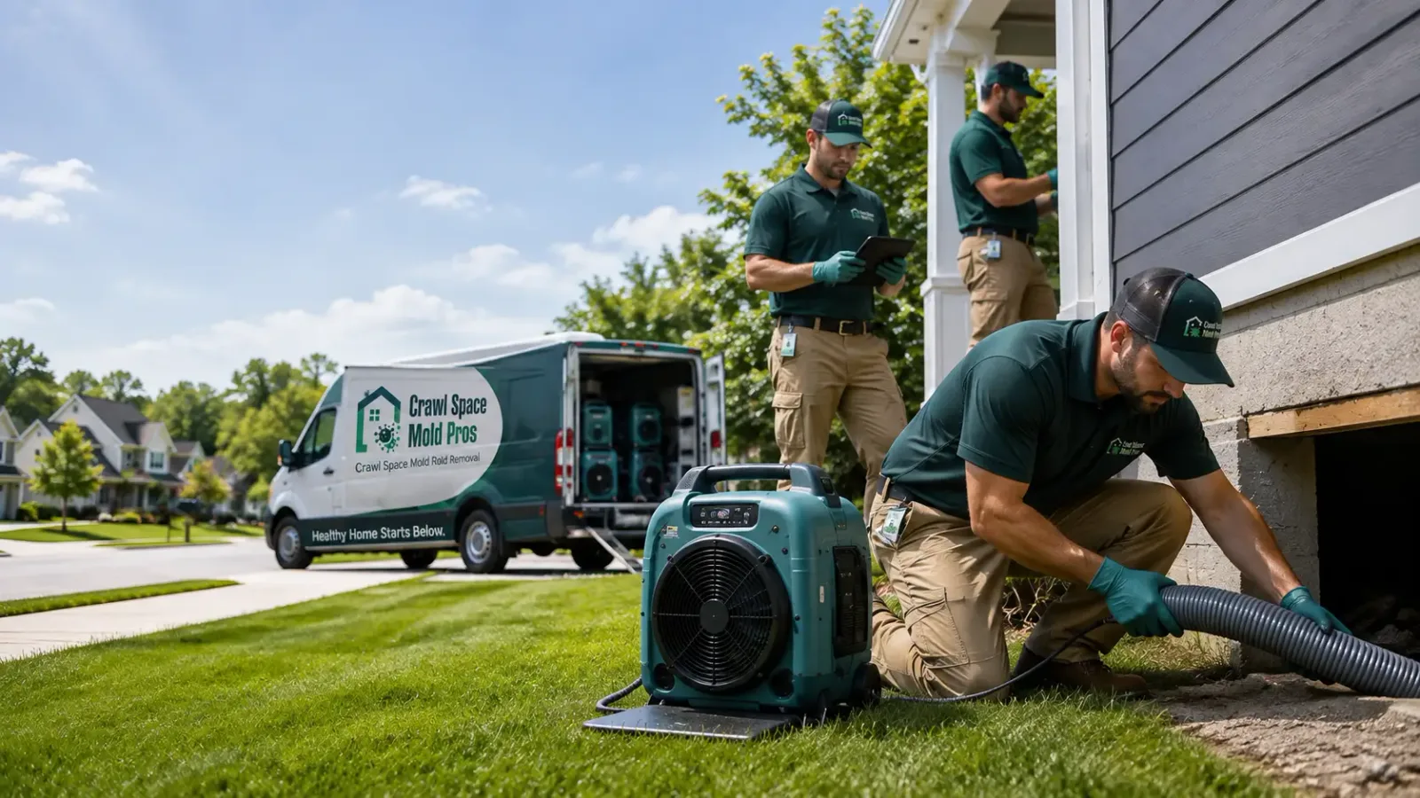 Crawl Space Mold Removal in Jefferson, WI